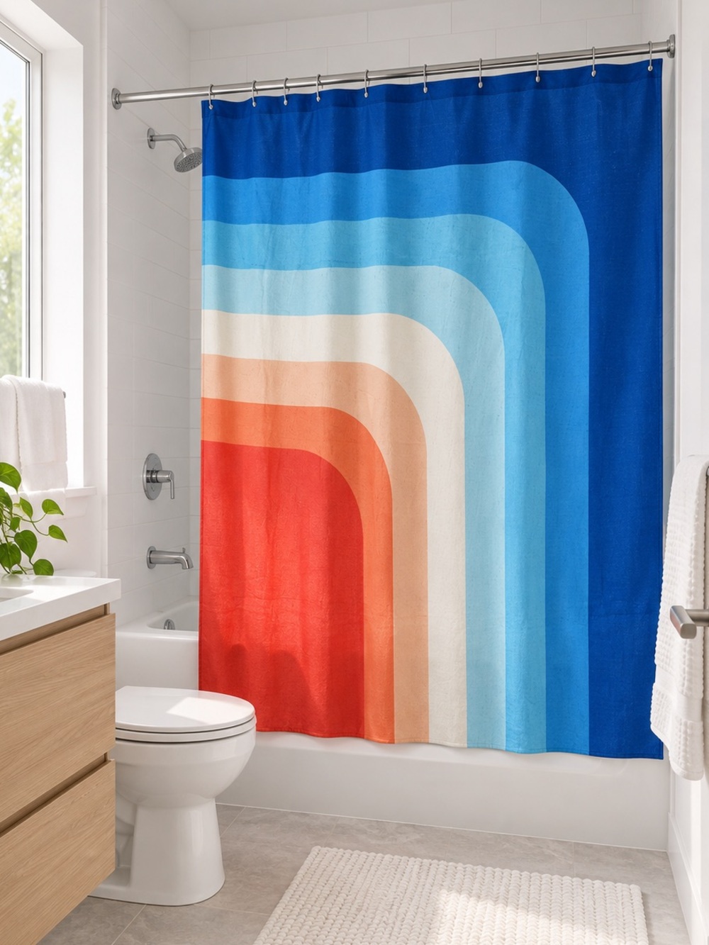 Society 6 Retro 70s Color Palette III Shower Curtain - Home Bath